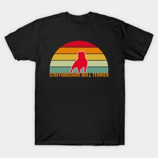 Staffordshire Bull Terrier Vintage Silhouette T-Shirt